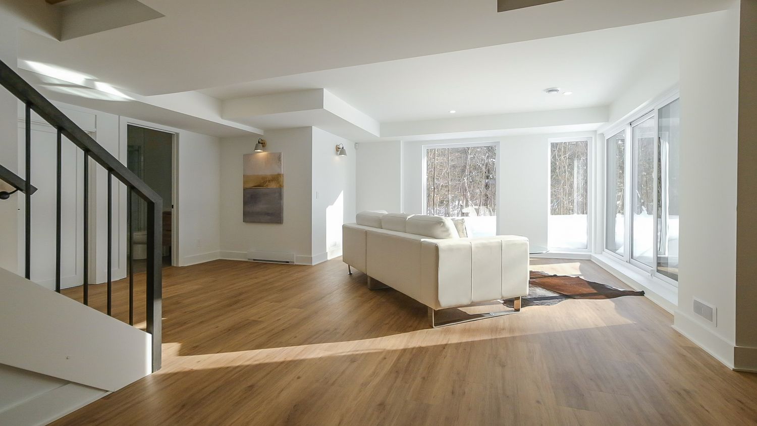 Living Room from a Single family homes project near Saint-Jerome (Laurentides) by Les Constructions Raymond et Fils