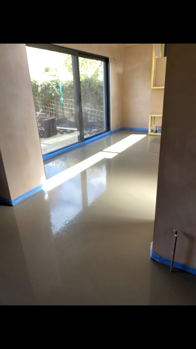 House Construction Interiors from a Concrete floor finishes project near New York-Newark-Jersey City by Next Level Underfloor Heating and Screed Solutions