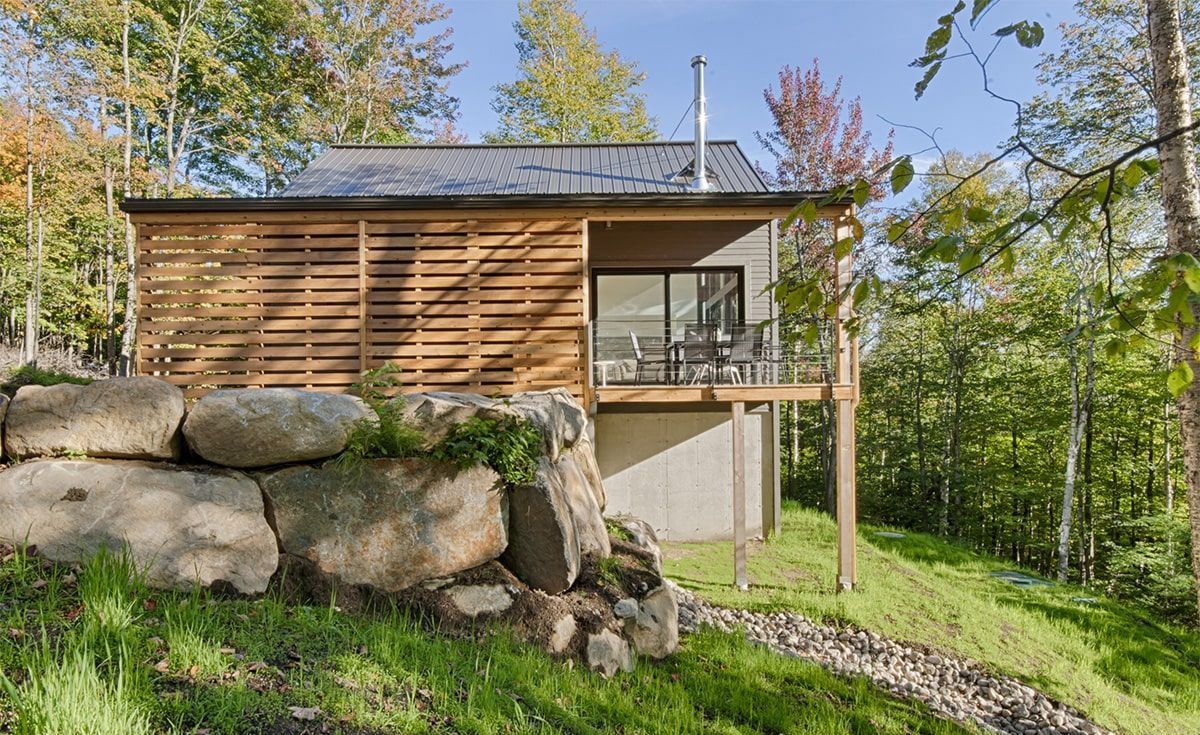 Backyard from a Single family homes project near Saint-Jerome (Laurentides) by Belvedair