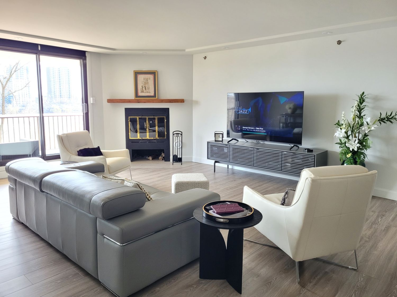 Living Room from a Condos, apartments project near Montreal (Greater Montreal) by D.SAINT design