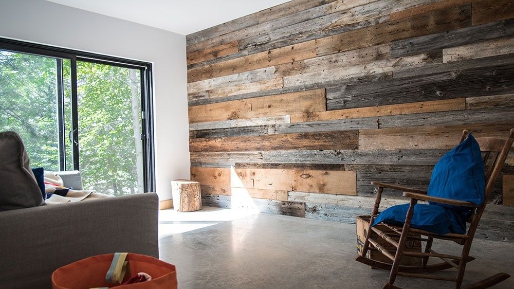 Living Room from a Single family homes project near Montreal (Greater Montreal) by La Caravane d’architecture