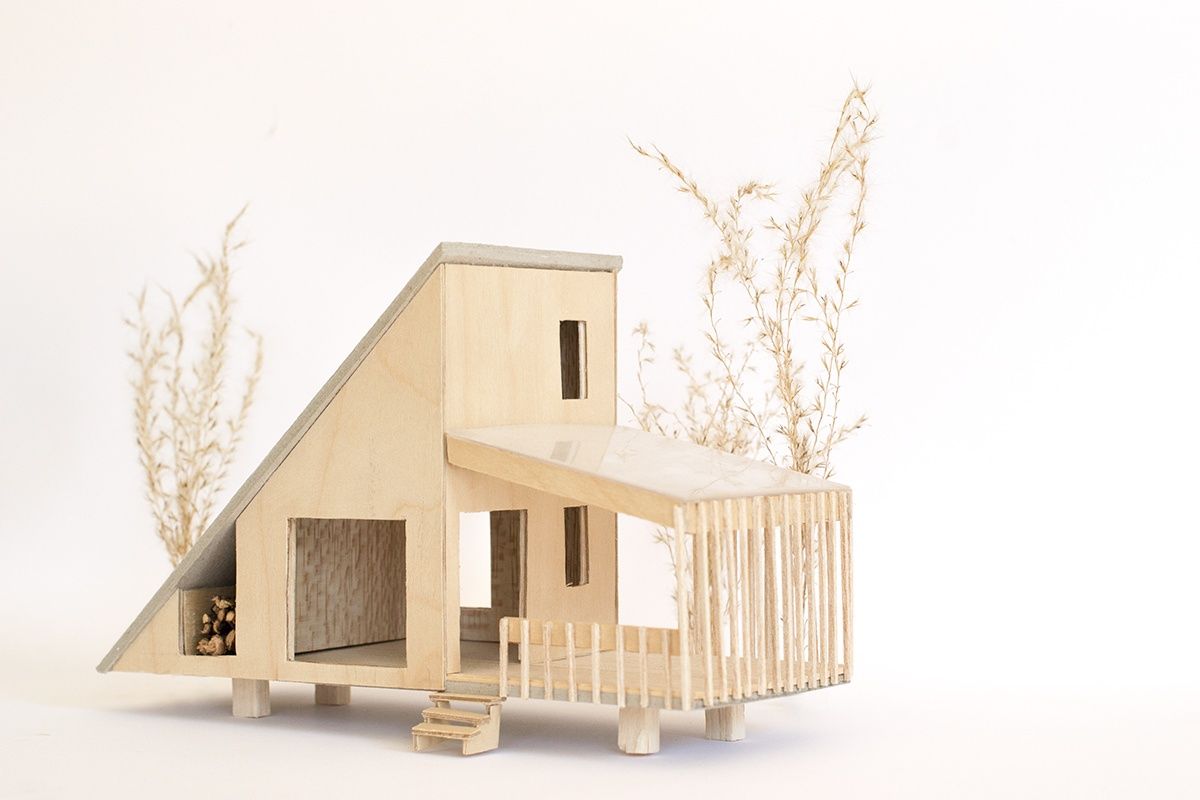 Renderizado en 3D de un proyecto de tipo Mini casas cerca de Gatineau (Outaouais) por Atelier L'Abri