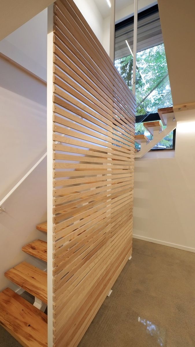 Escaleras de un proyecto de tipo Ampliaciones del hogar cerca de Montreal (Gran Montreal) por Rose Architecture
