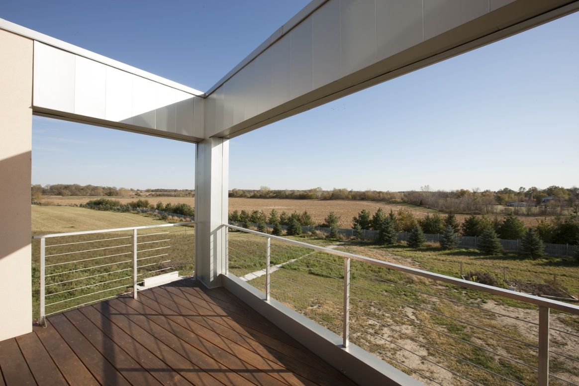 Terrasse et balcon d'un projet de Maisons unifamiliales près de Chicago de Mark A. Miller Architects/Builders Inc.