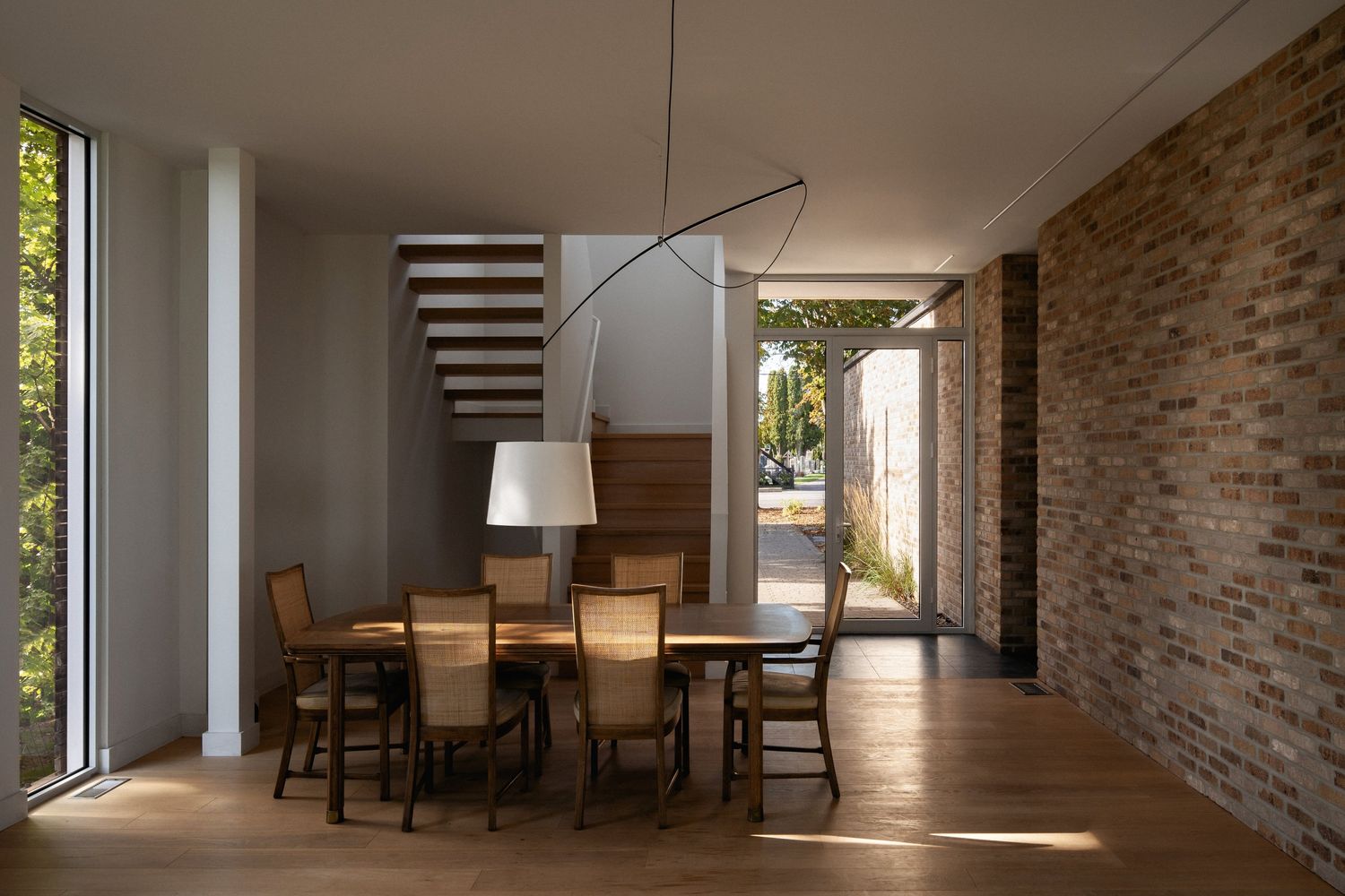 Dining Room from a Single family homes project near Montreal (Greater Montreal) by Paul Bernier Architecte