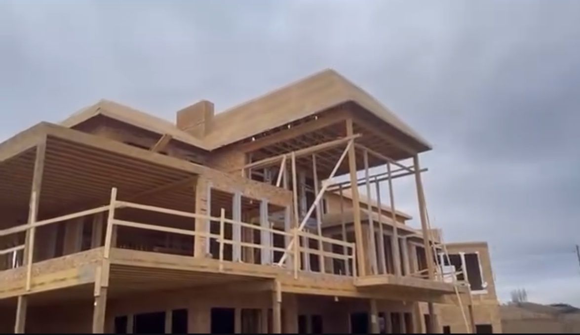 Structures et ossatures d'un projet de Charpentes massives près de Calgary de Big build frame ltd