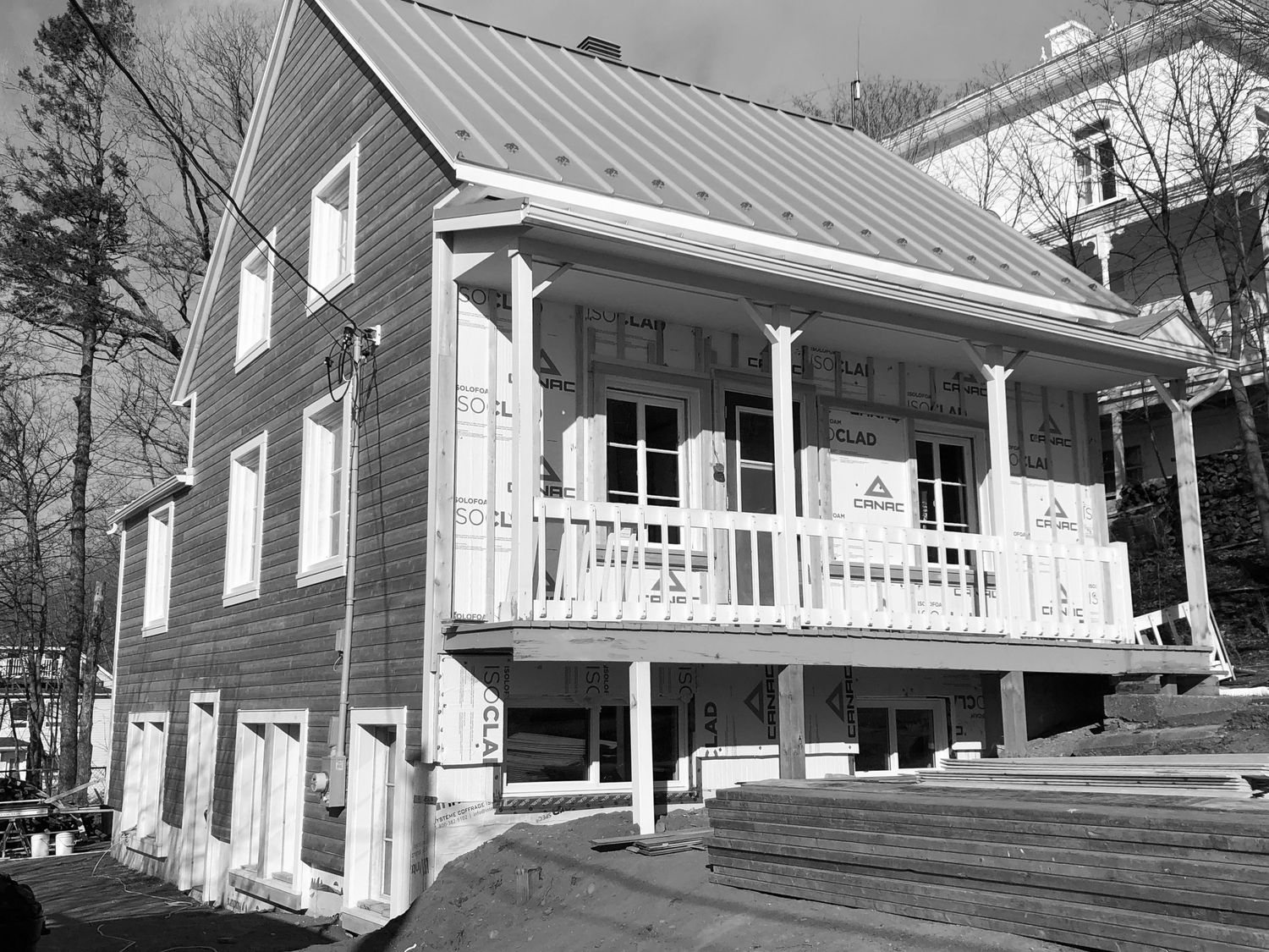 Avant rénovation d'un projet de Maisons unifamiliales près de Rimouski (Bas-Saint-Laurent) de La Couverte Construction Communautaire