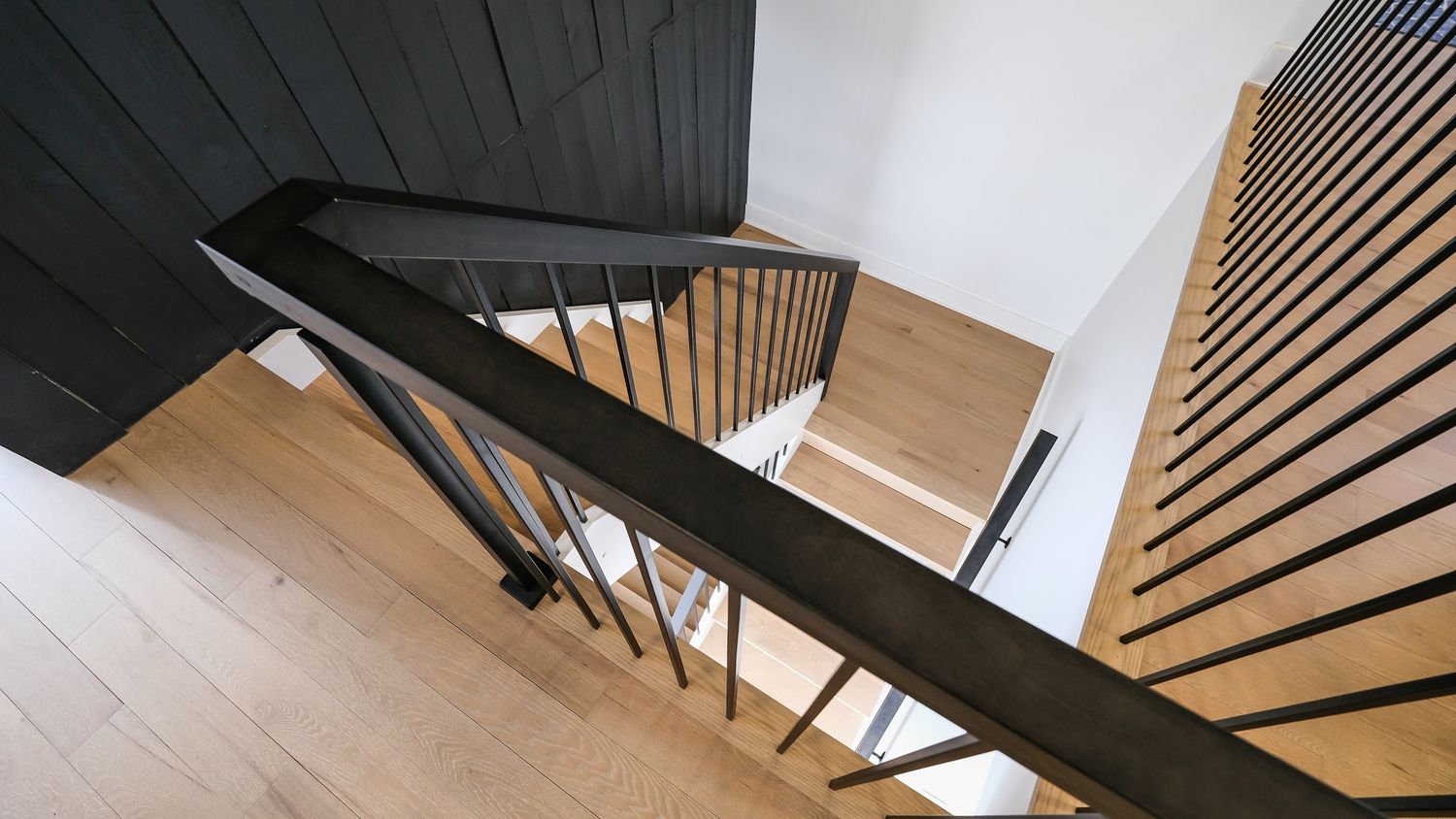 Staircase from a Single family homes project near Saint-Jerome (Laurentides) by Les Constructions Raymond et Fils