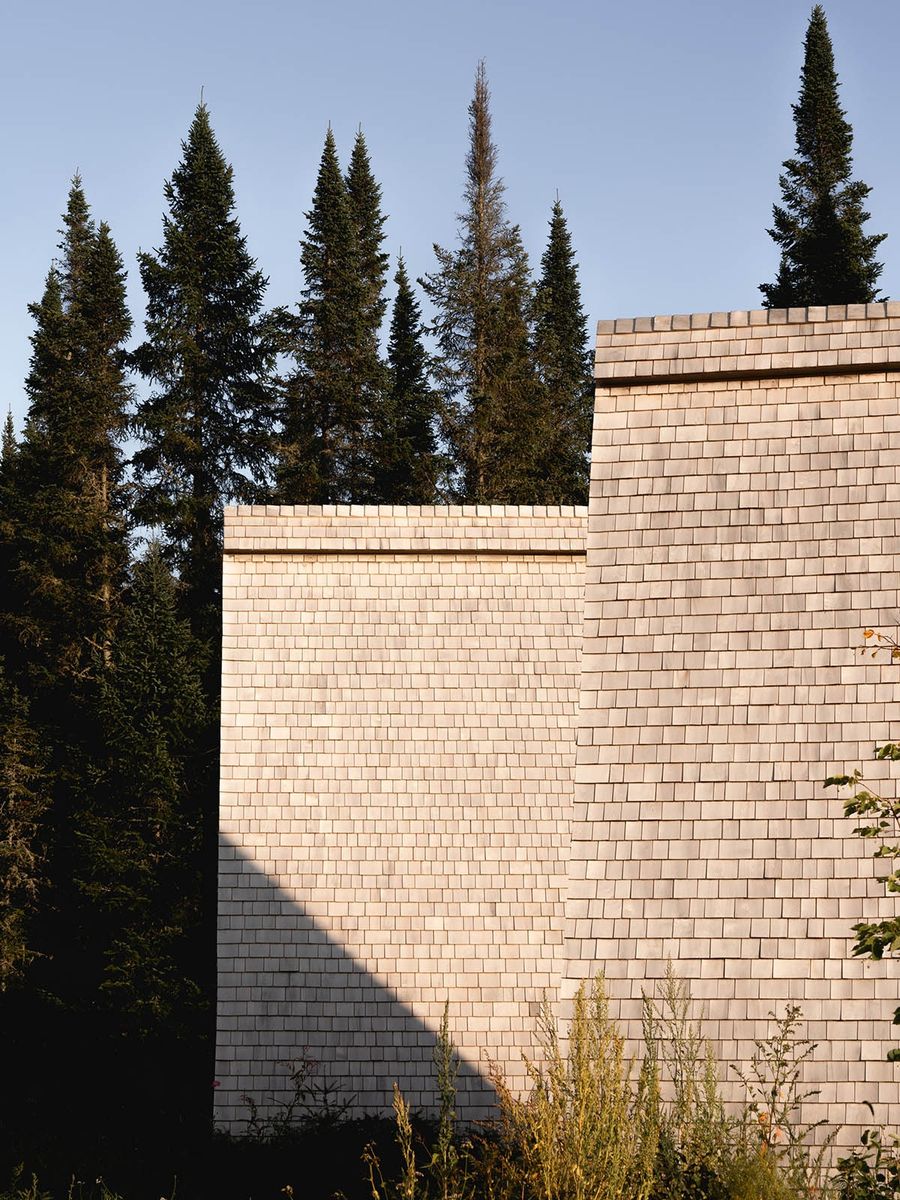 Exterior Finishes from a Urban Agriculture project near Saint-Jerome (Laurentides) by Atelier L'Abri