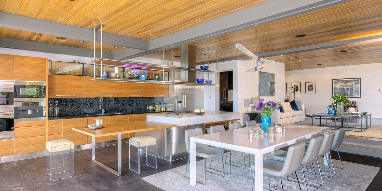 Kitchen from a Prefab and Modular Houses project near Santa Maria - Santa Barbara by Plant Prefab