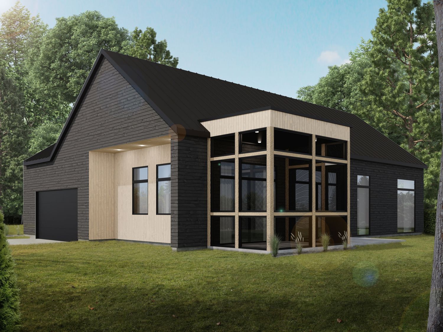 3D Rendering from a Single family homes project near Saint-Jerome (Laurentides) by Conception G.R