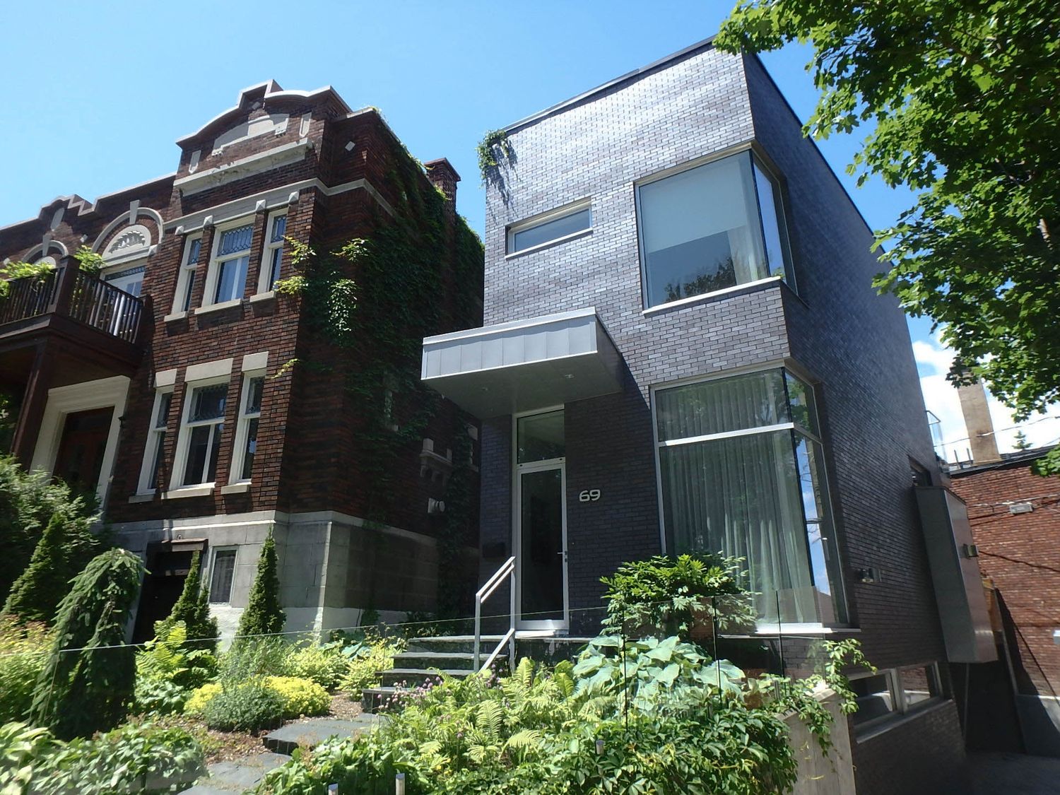 House Exterior from a Condos, apartments project near Montreal (Greater Montreal) by Zaraté Lavigne Architectes