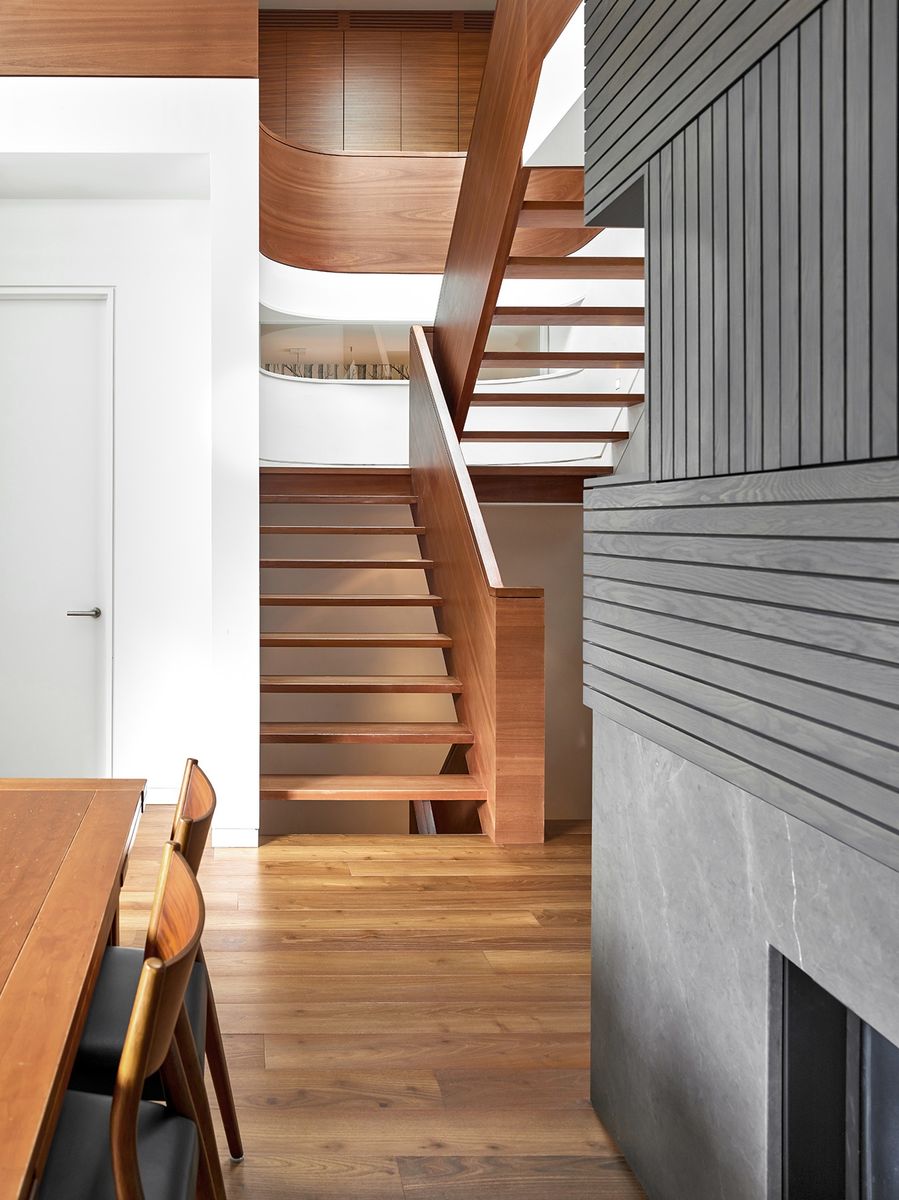 Staircase from a Single family homes project near Toronto (Greater Toronto) by Dubbeldam Architecture + Design