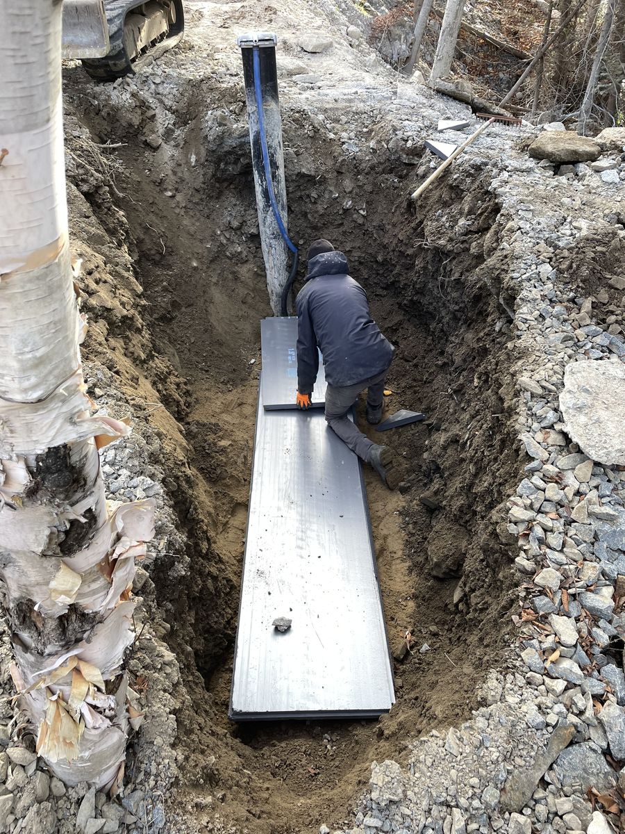 Construcción de exteriores de casas de un proyecto de tipo Viviendas unifamiliares cerca de Joliette (Lanaudière) por Les Constructions du Patrimoine J.S. INC.