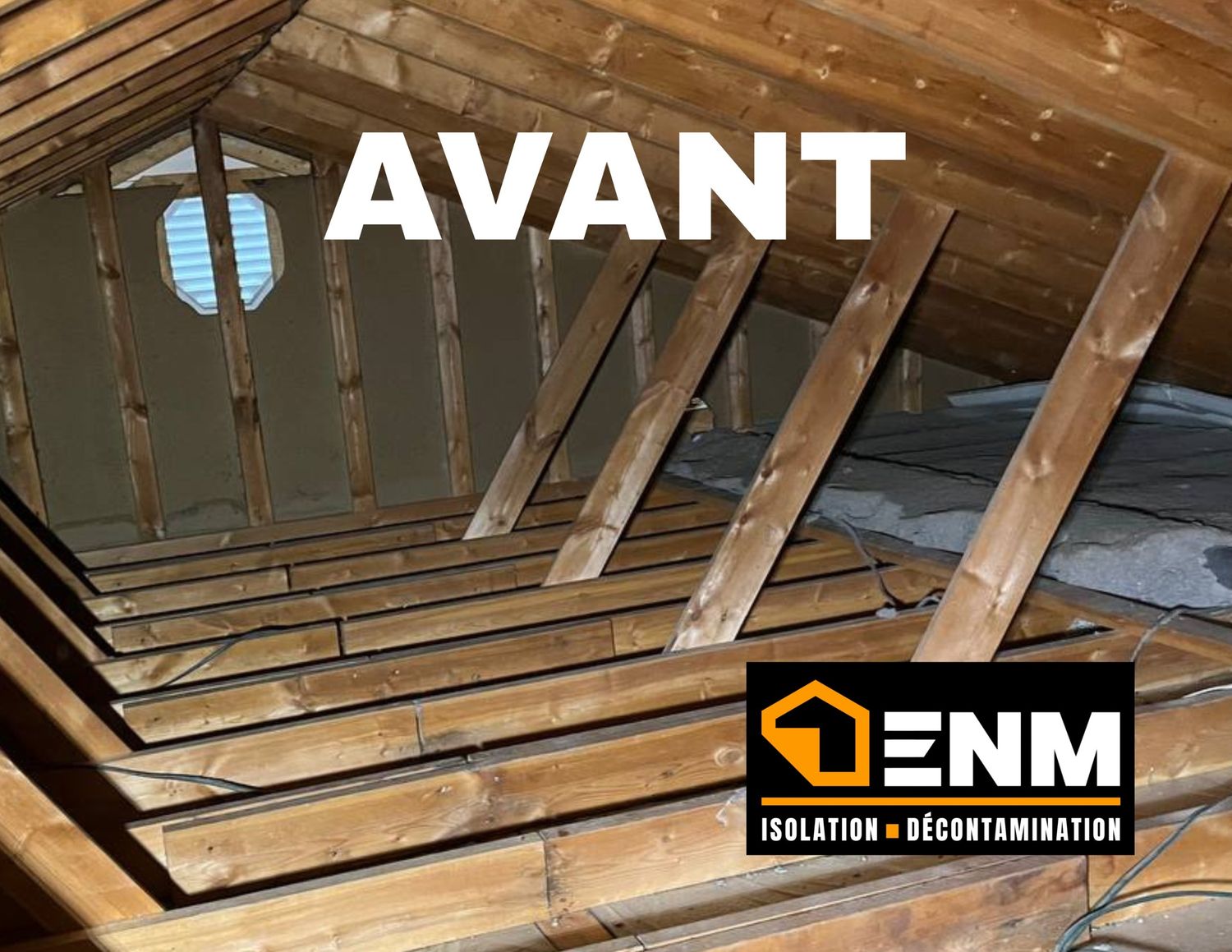 Attic from a Insulation project near Trois-Rivières (Mauricie) by ISOLATION ET DÉCONTAMINATION ENM