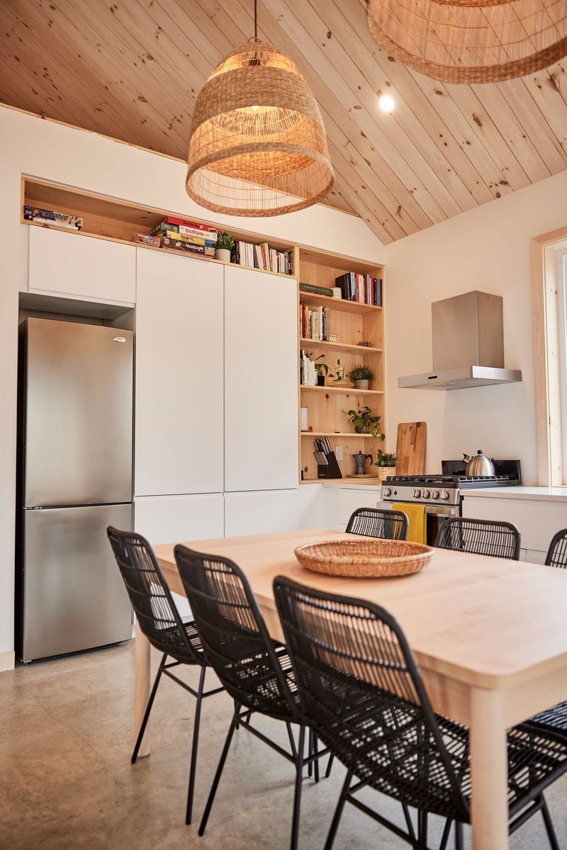 Dining Room from a Single family homes project near Granby - Bromont - Cowansville by Ancré. Architecture & Design