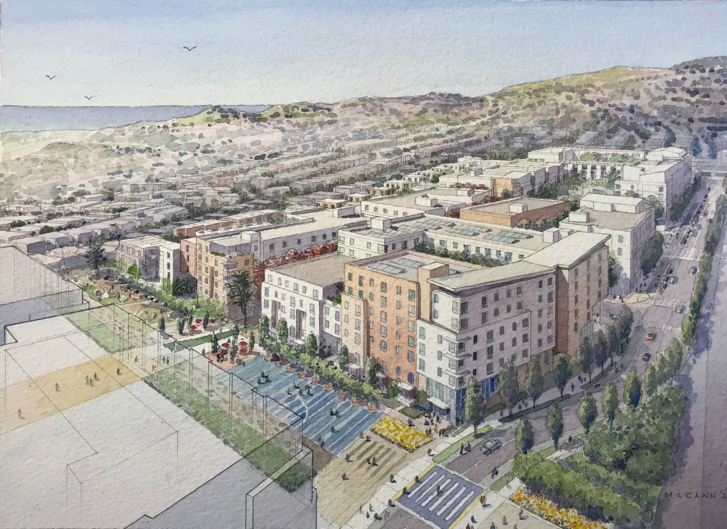  d'un projet de Planification et conception de quartier près de San Francisco Bay de Van Meter Williams Pollack LLP
