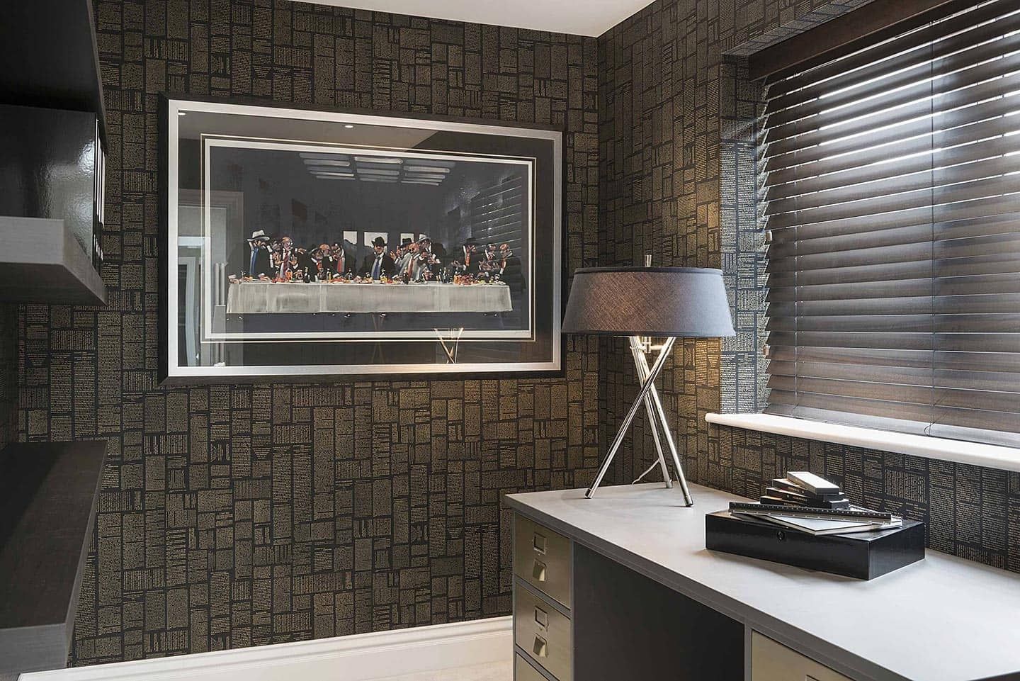 Home Office from a Interior Design and Layout project near New York-Newark-Jersey City by April Hamilton