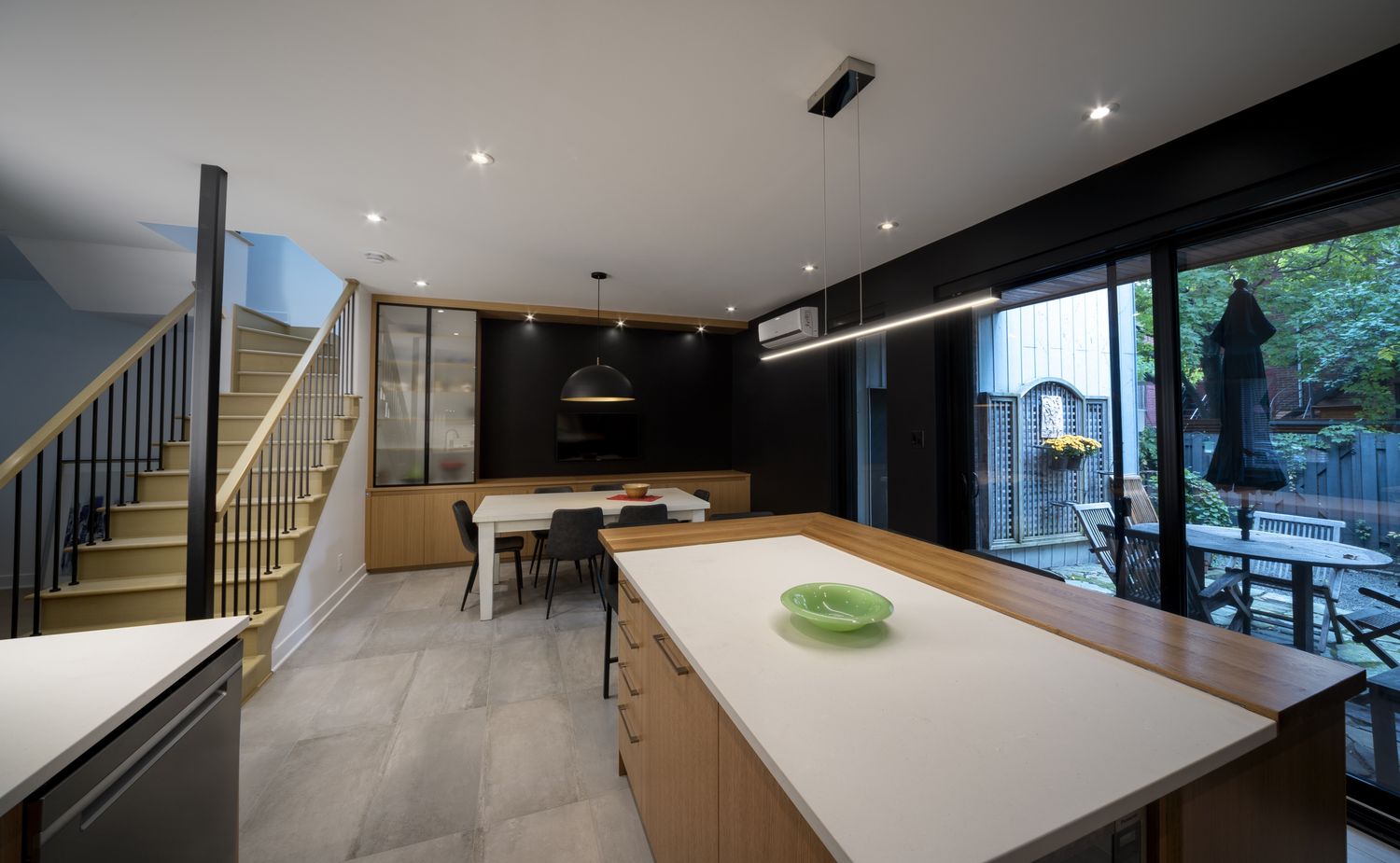 Kitchen from a Home extensions project near Montreal (Greater Montreal) by Échelle humaine