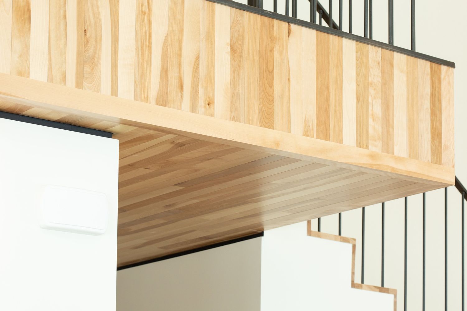 Staircase from a Single family homes project near Granby - Bromont - Cowansville by UrbanEco Construction