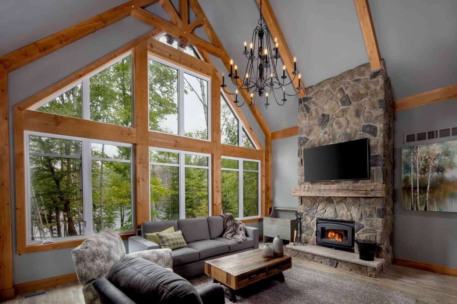 Living Room from a Single family homes project near Kamloops by Discovery Dream Homes
