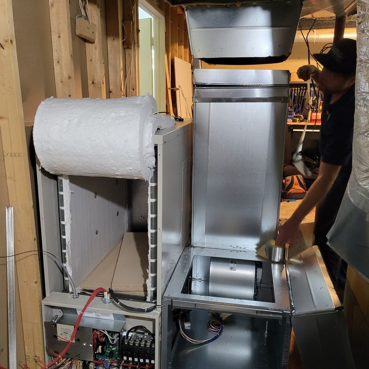 Building mechanicals from a Heating with thermal storage project near Granby - Bromont - Cowansville by Leprohon
