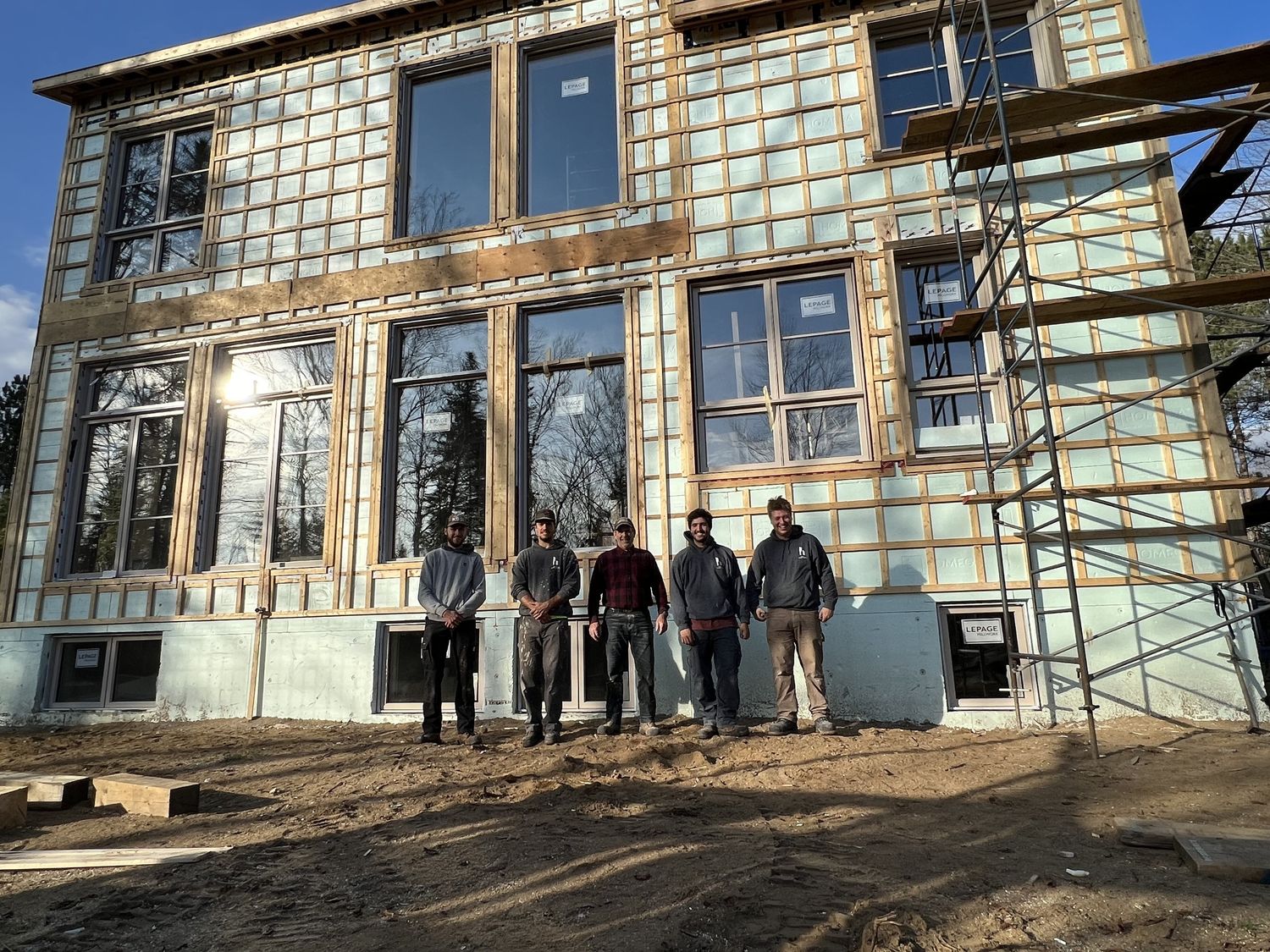 Travaux - Extérieur d'un projet de Maisons unifamiliales près de Québec/Lévis (Ville de Québec) de Groupe Habitech