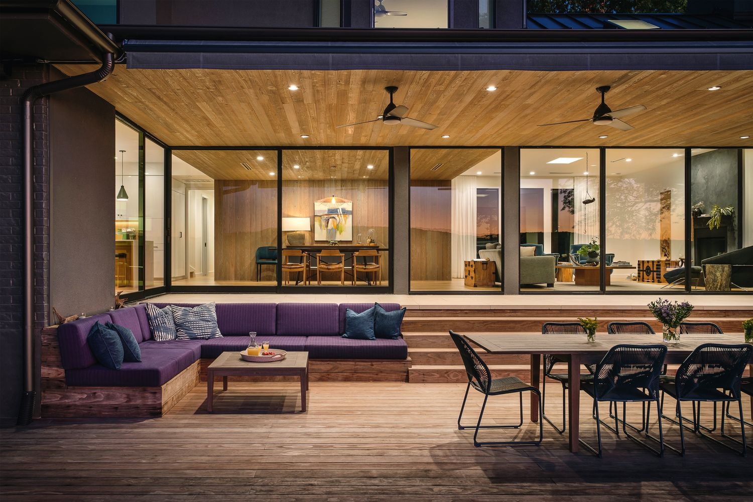 Terrasse et balcon d'un projet de Maisons unifamiliales près de Austin de Clark Richardson Architects