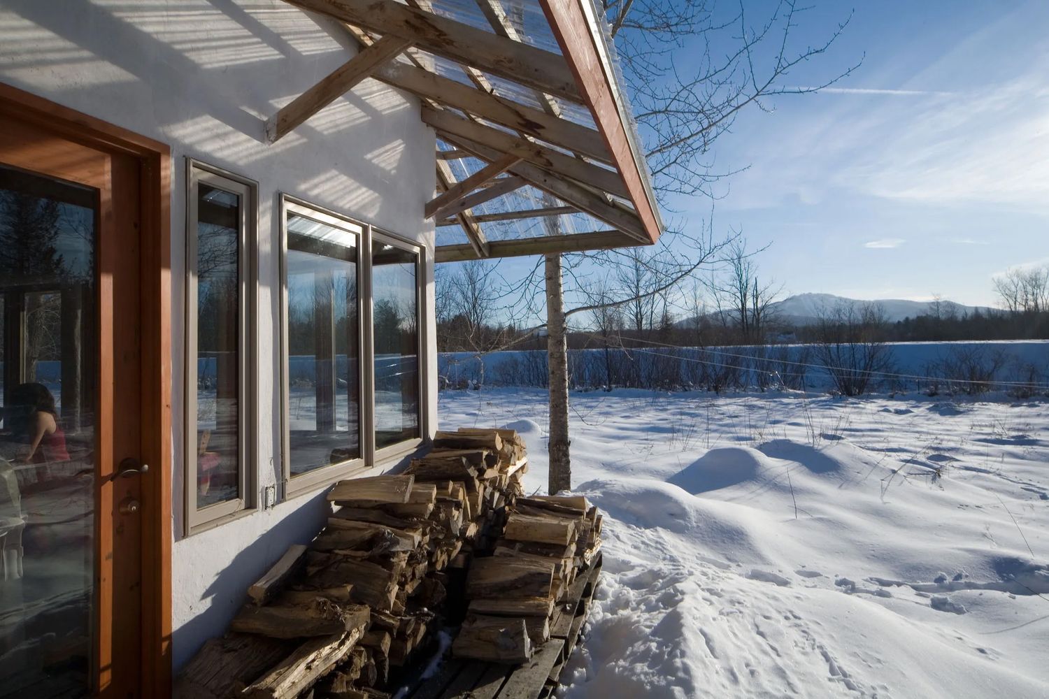 Porch from a Single family homes project near Sherbrooke (Estrie) by L. McComber