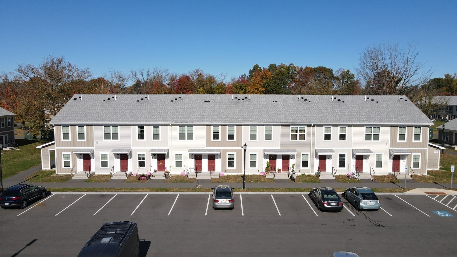 Aerial view from a Multi-family and high-rise Buildings project near Springfield by Signature Building Systems