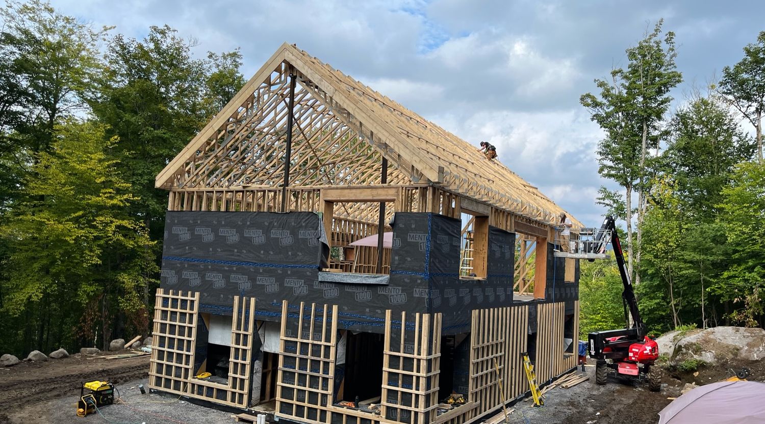 Wall Construction from a Single family homes project near Saint-Jerome (Laurentides) by psb