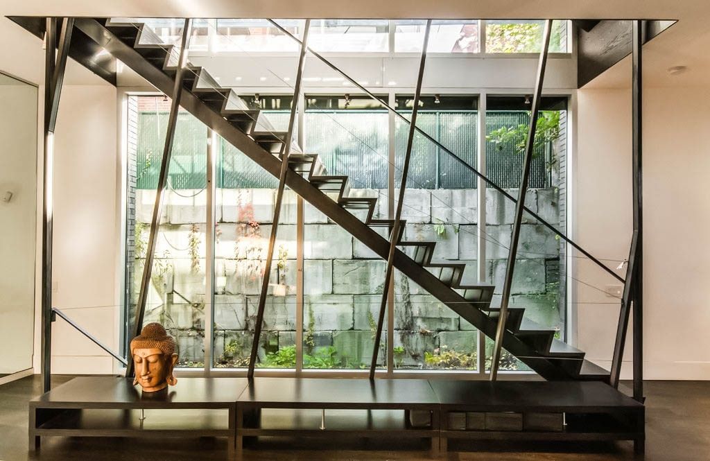 Staircase from a Condos, apartments project near Montreal (Greater Montreal) by Zaraté Lavigne Architectes