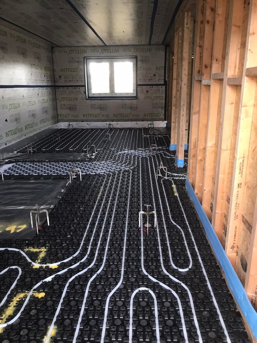 Travaux - Intérieur d'un projet de Planchers chauffants hydroniques près de New York-Newark-Jersey City de Next Level Underfloor Heating and Screed Solutions