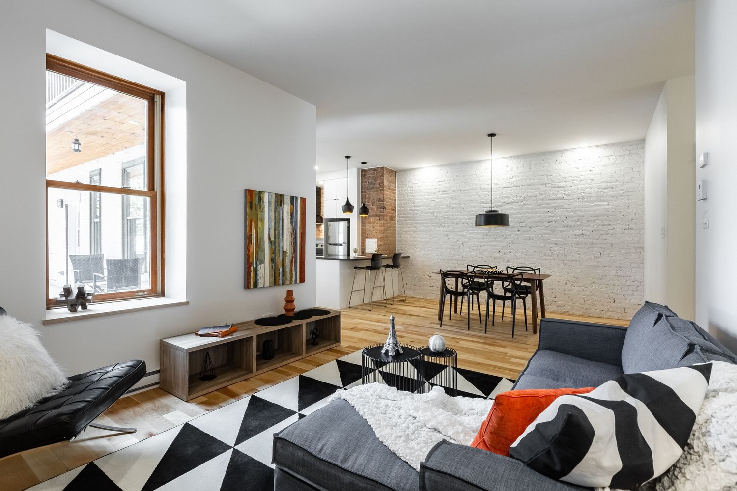 Living Room from a Interior Design and Layout project near Montreal (Greater Montreal) by À l' Aube - Design Studio & Kitchen Specialist