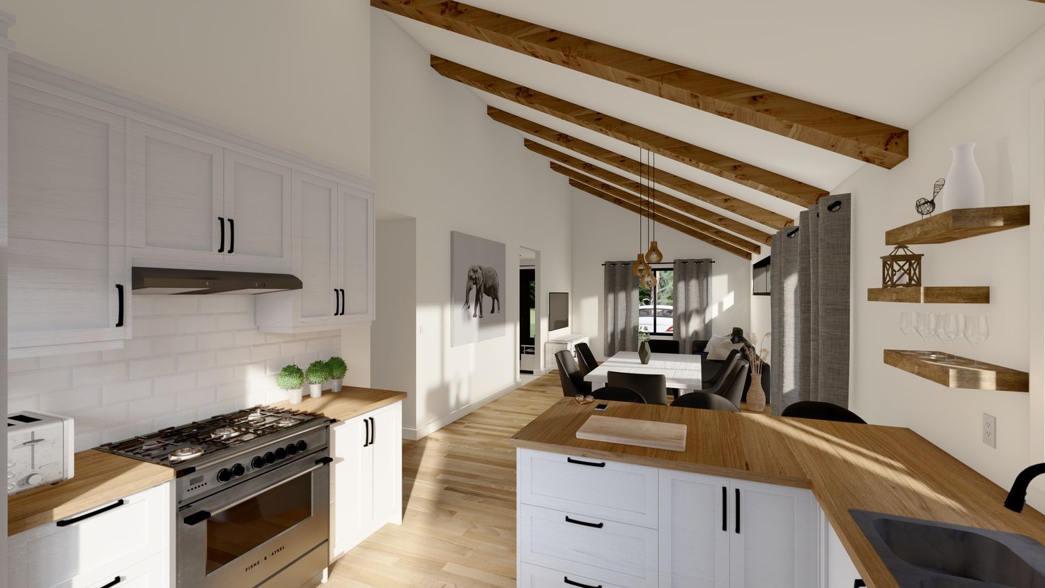 Cocina de un proyecto de tipo Viviendas unifamiliares cerca de Saint-Jérôme (Laurentides) por Les Constructions Patrice Richer