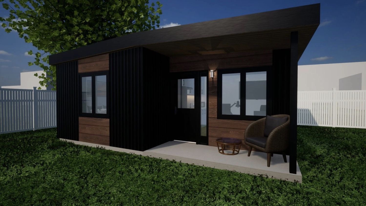 3D Rendering from a Tiny Houses project near Barrie by Pacd Homes