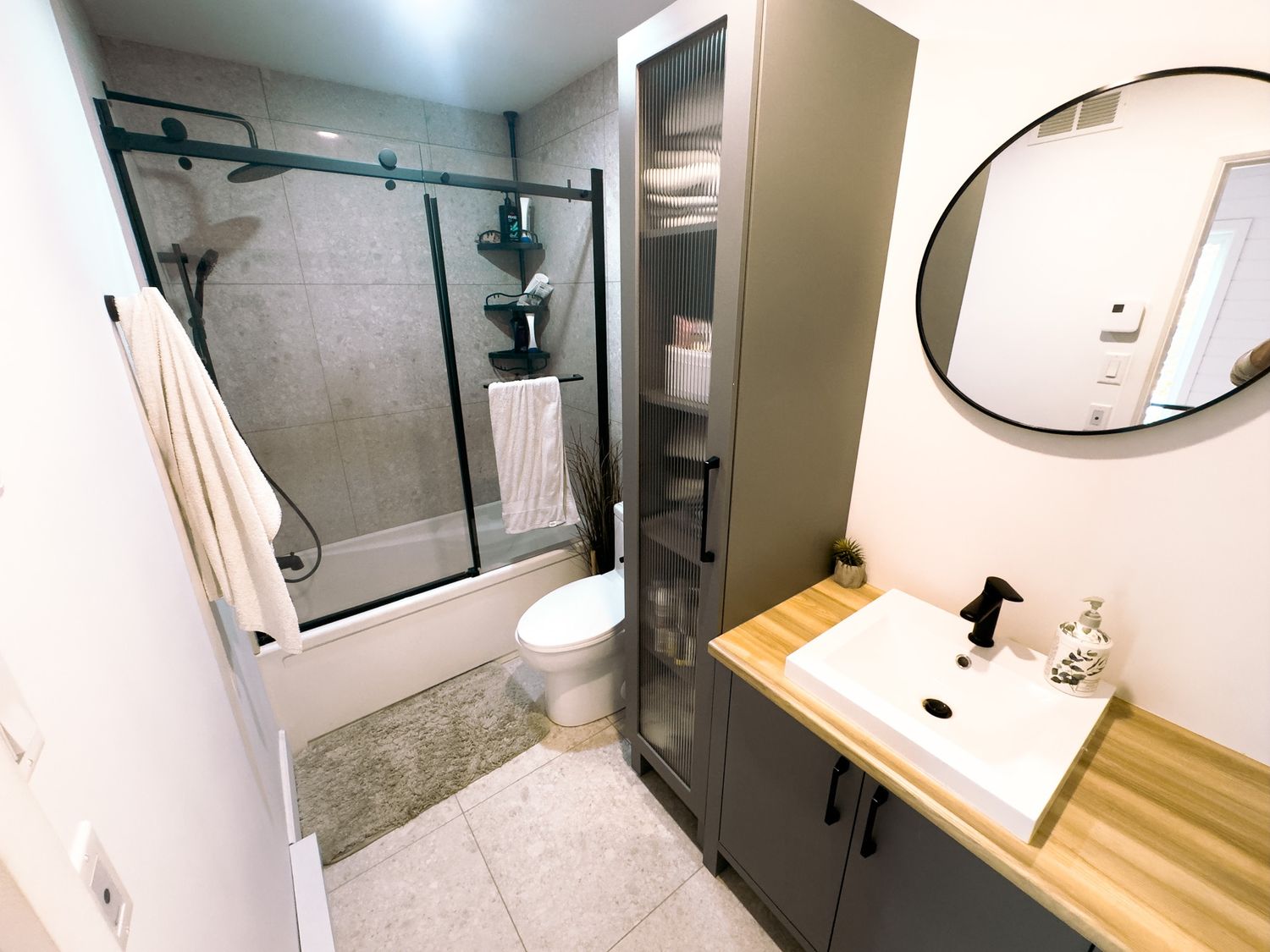 Bathroom from a Multi-family and high-rise Buildings project near Quebec City - Levis by Groupe Habitech