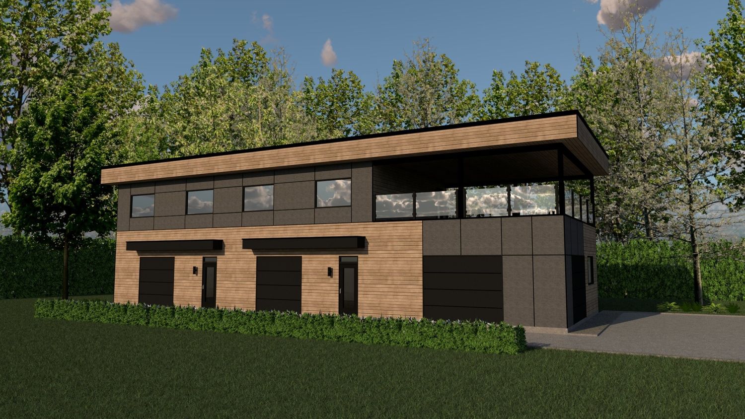 3D Rendering from a Energy modelings project near Quebec City - Levis by Thibodeau - Design & Conception