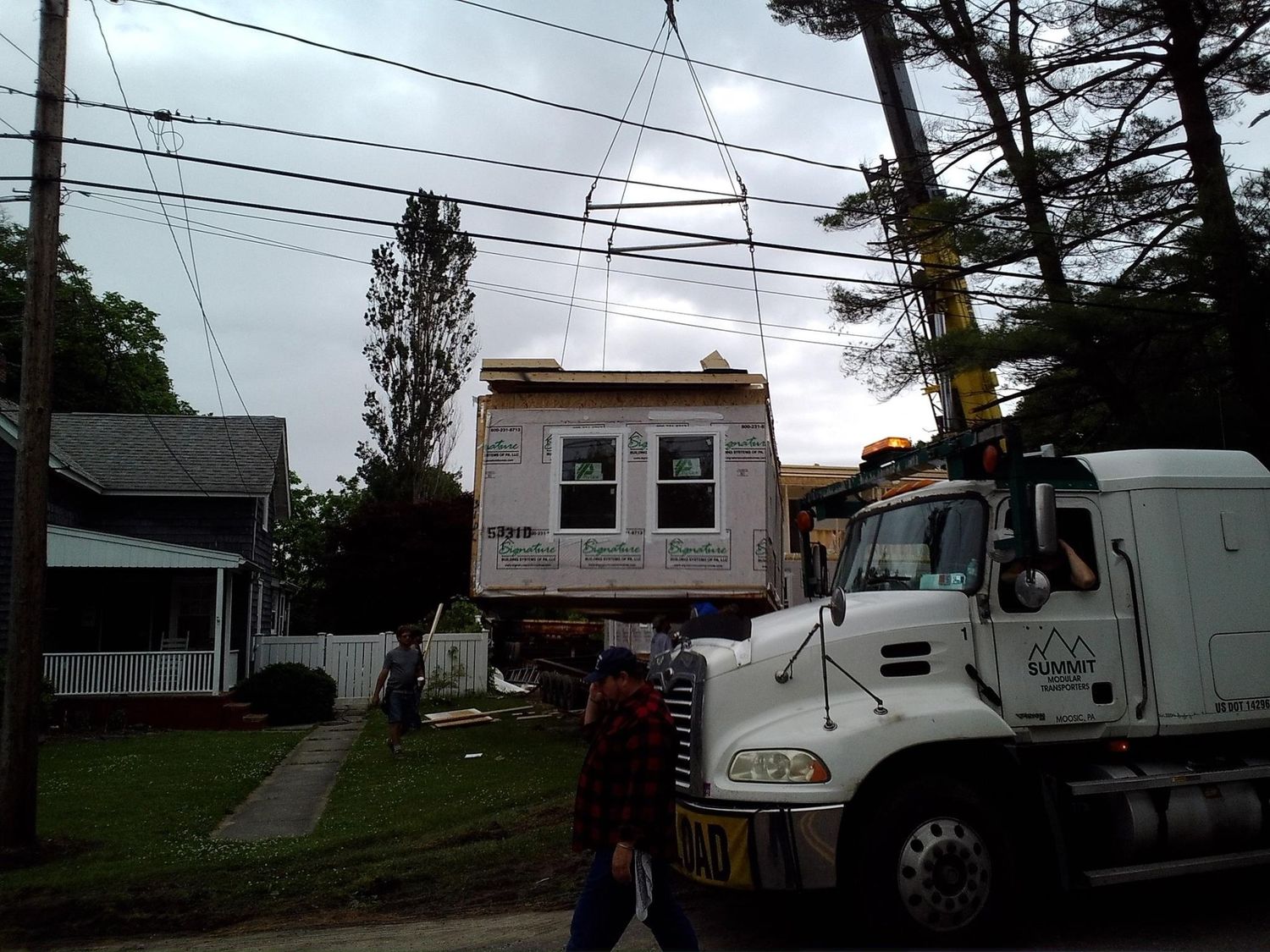 House Construction Exteriors from a Prefab and Modular Houses project near Albany-Schenectady by Long Island Modular Homes