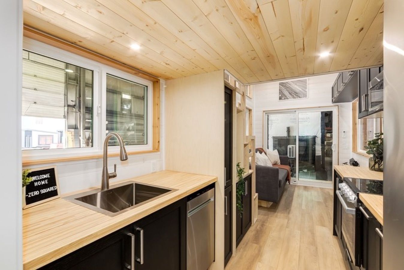 Kitchen from a Tiny Houses project near Calgary by ZeroSquared