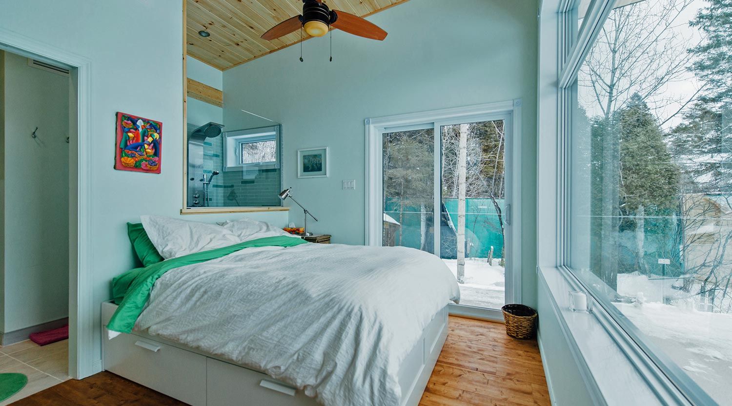 Chambre d'un projet de Maisons unifamiliales près de Saguenay/Lac-Saint-Jean de Le Mur Porteur | Coopérative de travail