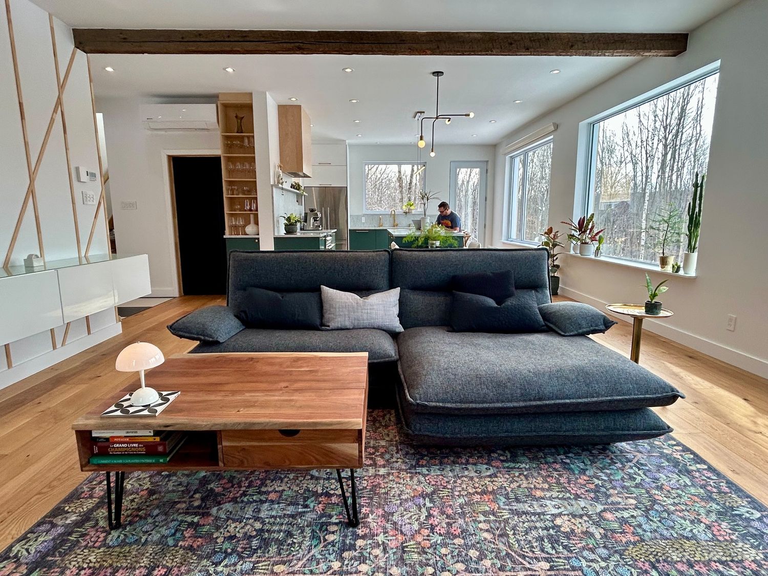 Living Room from a Single family homes project near Saint-Jerome (Laurentides) by Toundra construction