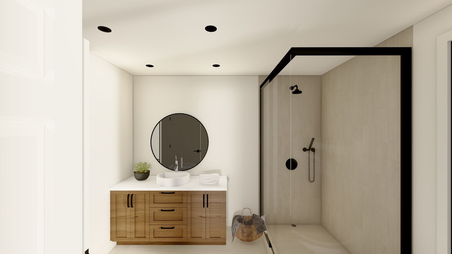 Baño completo de un proyecto de tipo Viviendas unifamiliares cerca de Saint-Jérôme (Laurentides) por Les Constructions Patrice Richer