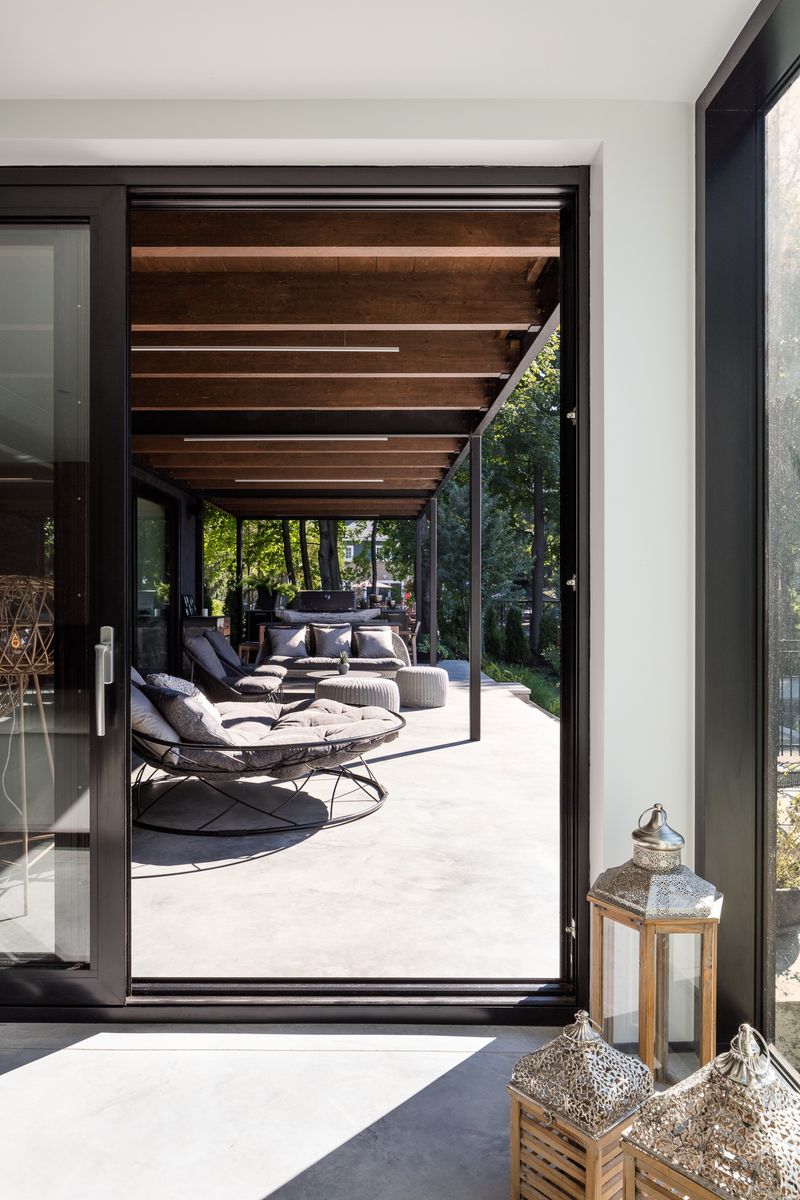 Deck & Balcony from a Home extensions project near Montreal (Greater Montreal) by GHOCHE ARCHITECTE