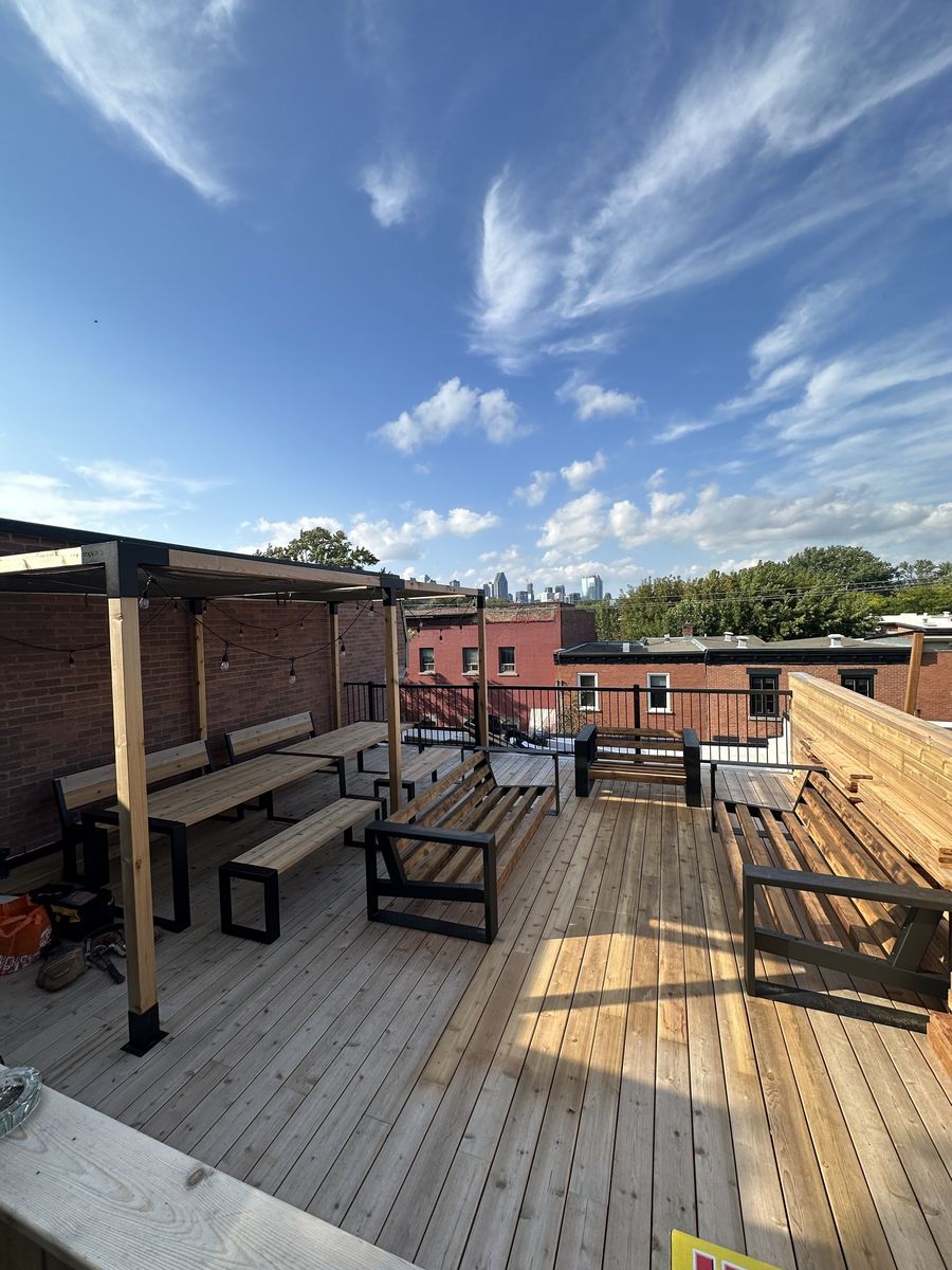 Rooftop Terrace from a Multi-family and high-rise Buildings project near Montreal (Greater Montreal) by Retrofit Construction