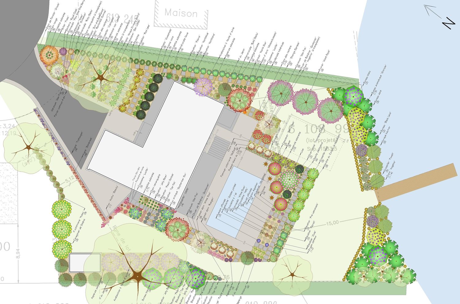 Landscaping Plan from a Landscaping project near Montreal (Greater Montreal) by Paysage gourmand