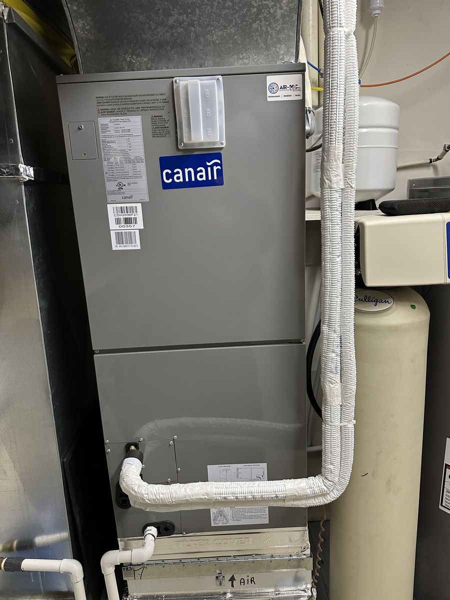 Mécanique du bâtiment d'un projet de Thermopompes près de Québec/Lévis (Ville de Québec) de AIR-MC Climatisation & Chauffage Inc.