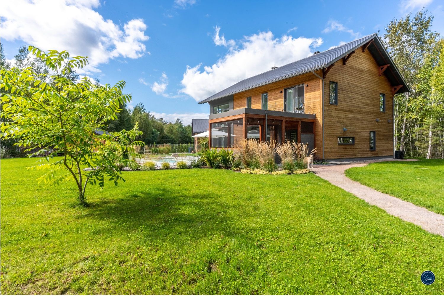 Cour arrière d'un projet de Maisons unifamiliales près de Saguenay/Lac-Saint-Jean de Solutions Résidentielles