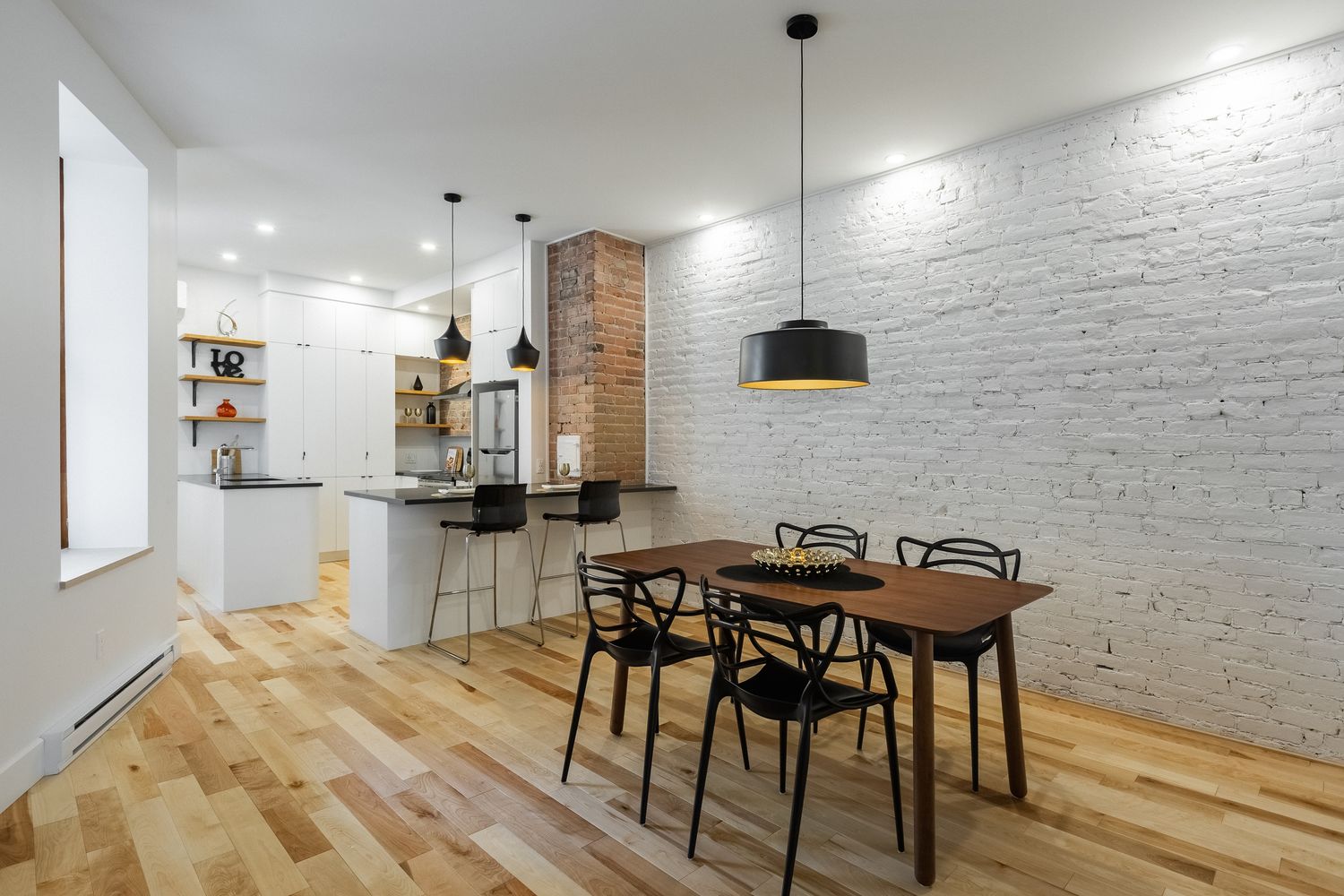 Dining Room from a Interior Design and Layout project near Montreal (Greater Montreal) by À l' Aube - Design Studio & Kitchen Specialist