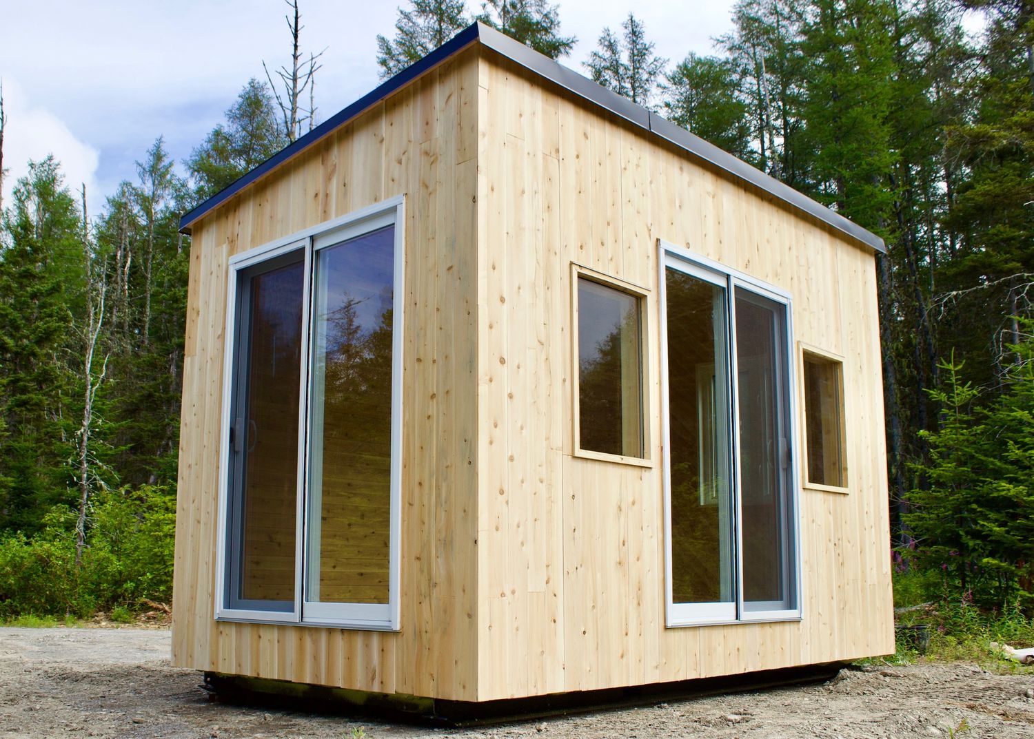House Exterior from a Tiny Houses project near Rimouski (Bas-Saint-Laurent) by CAMM Construction